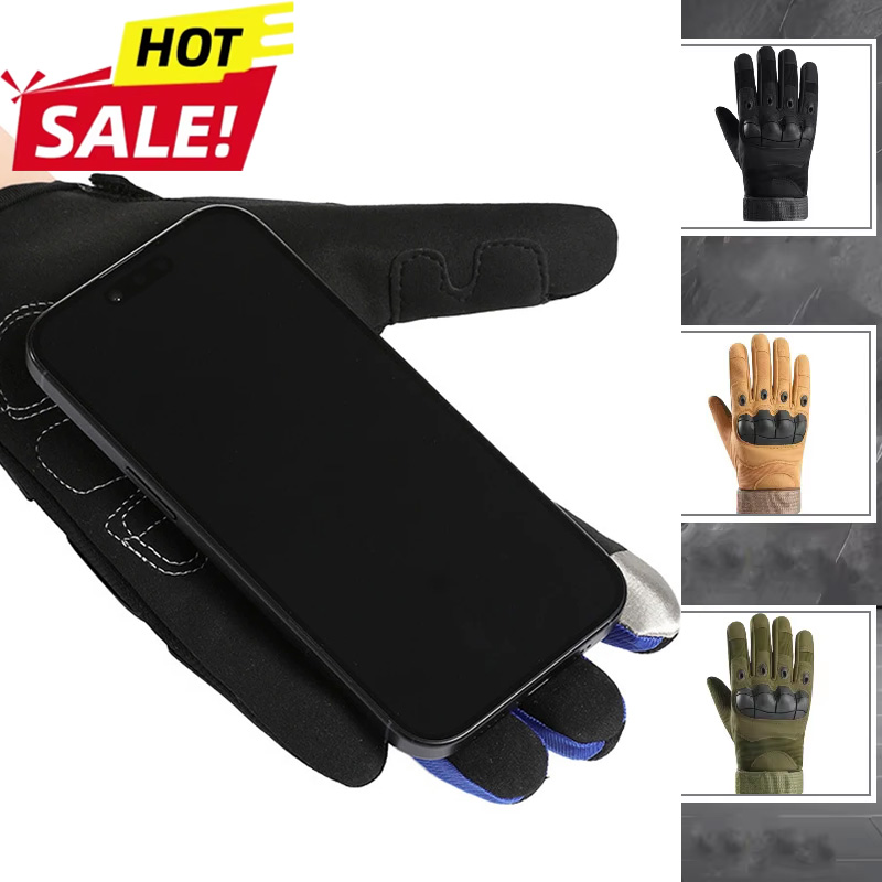 Motorcycle Glove Knuckle - Novas Luvas Antiderrapantes para Motocicleta, Luvas