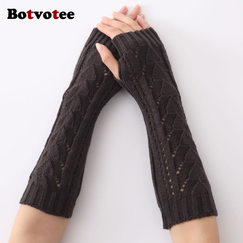 Botvotee para Mulheres, Luvas  - Fingerless Glove Knit avaliação e preço