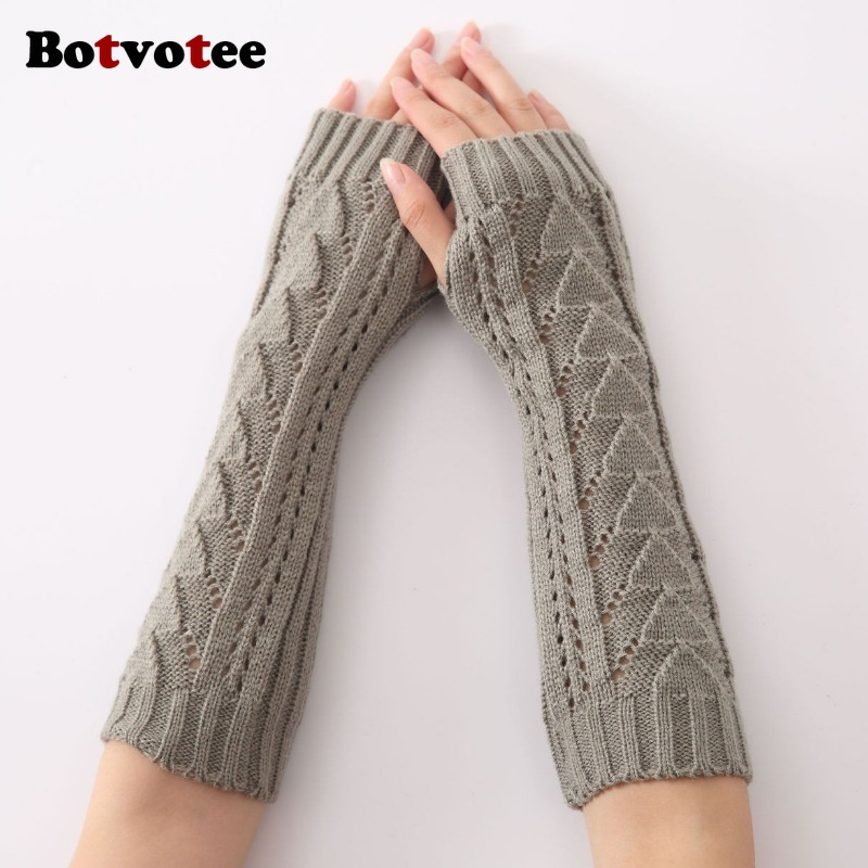 Botvotee para Mulheres, Luvas  - Fingerless Glove Knit avaliação e preço