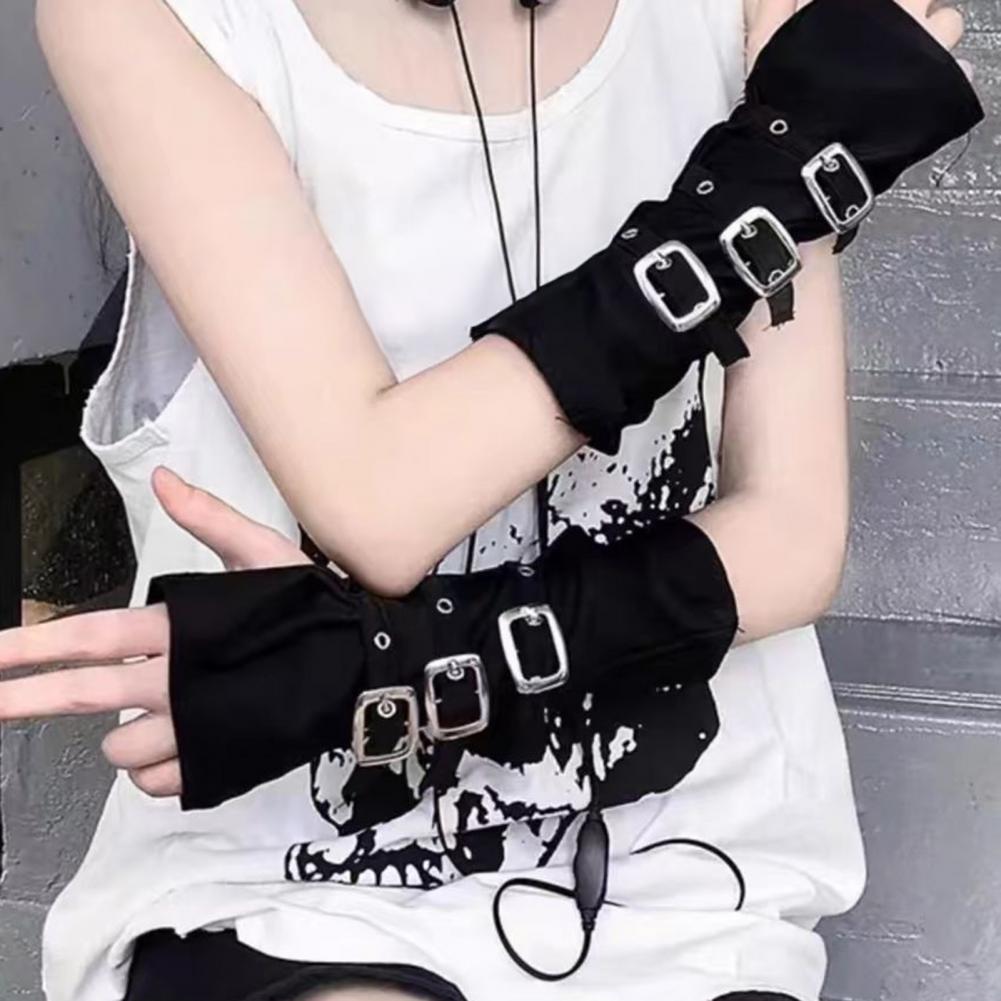 Aquecedores de Braço Góticos,  - Fingerless Glove Knit avaliação e preço