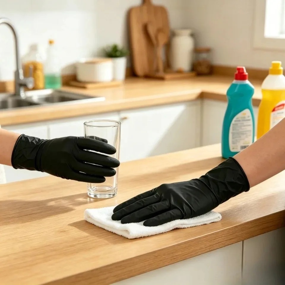 100PCS/Box Luvas de Nitrilo Pr - Latex Disposable Glove avaliação e preço