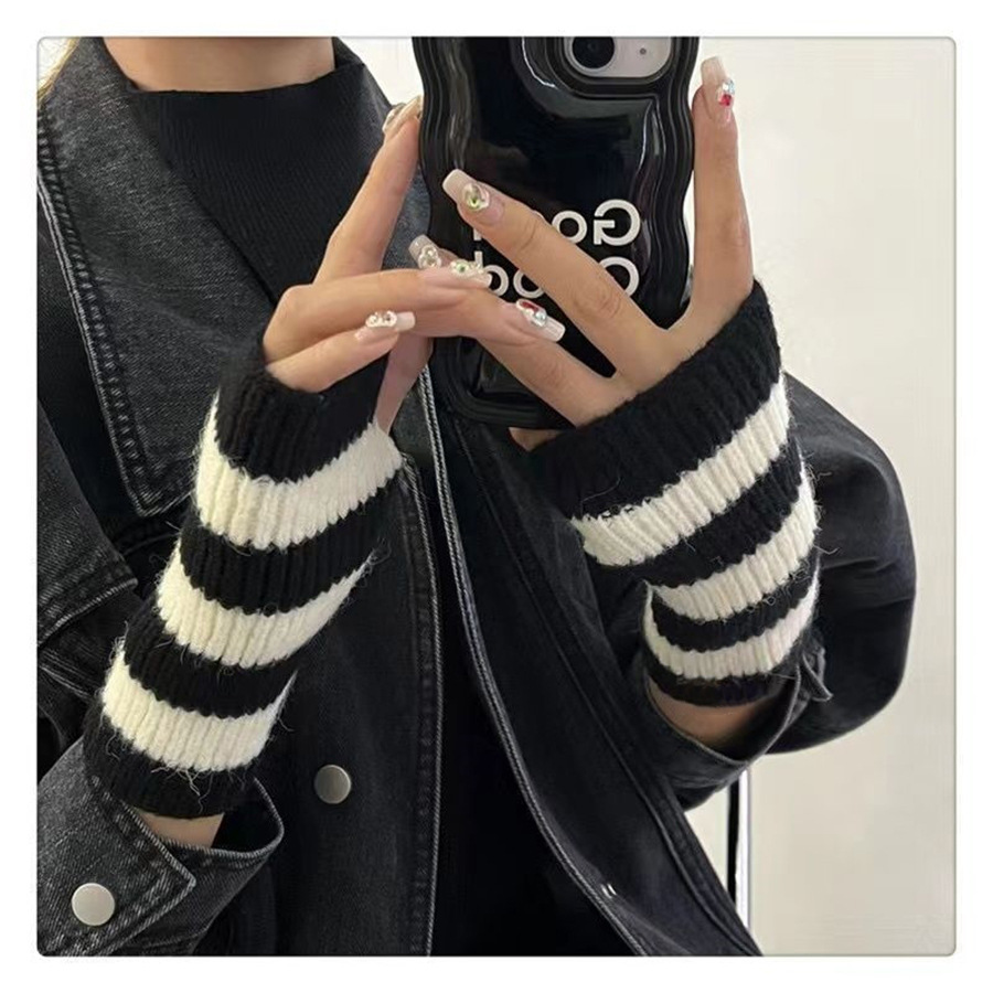 Acessórios Y2k, Luvas de Inver - Fingerless Glove Knit avaliação e preço