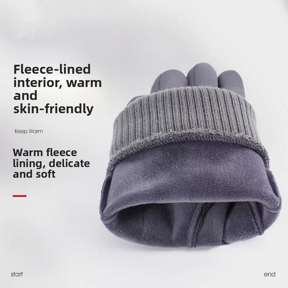 Condução luvas forro de lã luv - Leather Driving Glove avaliação e preço