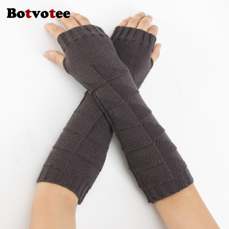 Botvotee Y2k Aquecedores de Br - Fingerless Glove Knit avaliação e preço
