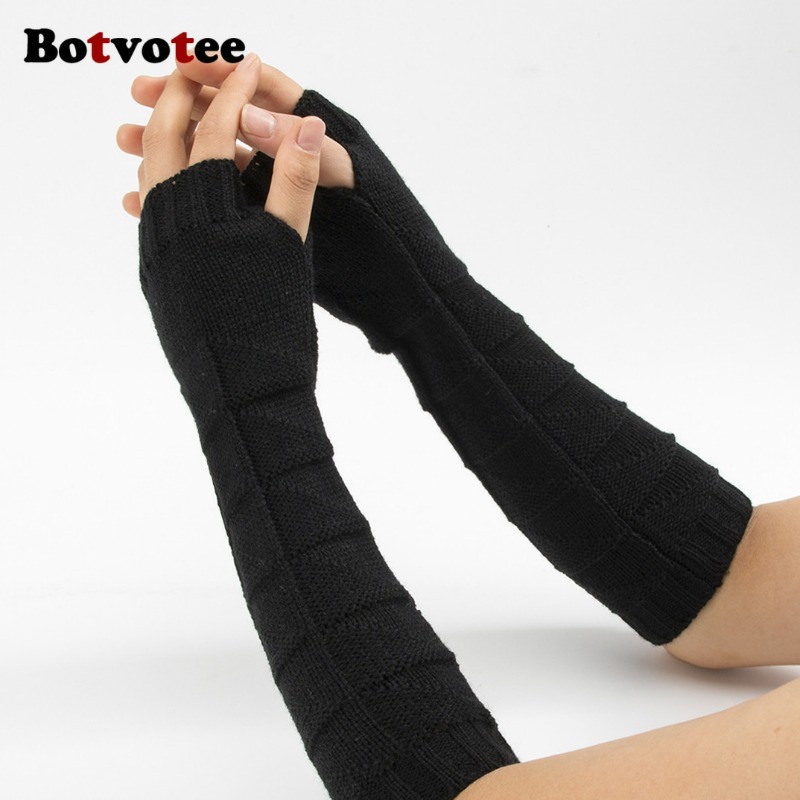 Botvotee Y2k Aquecedores de Br - Fingerless Glove Knit avaliação e preço