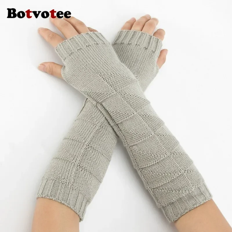 Botvotee Y2k Aquecedores de Br - Fingerless Glove Knit avaliação e preço